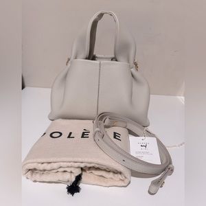 Polene Numero Neuf Mini in Textured Chalk